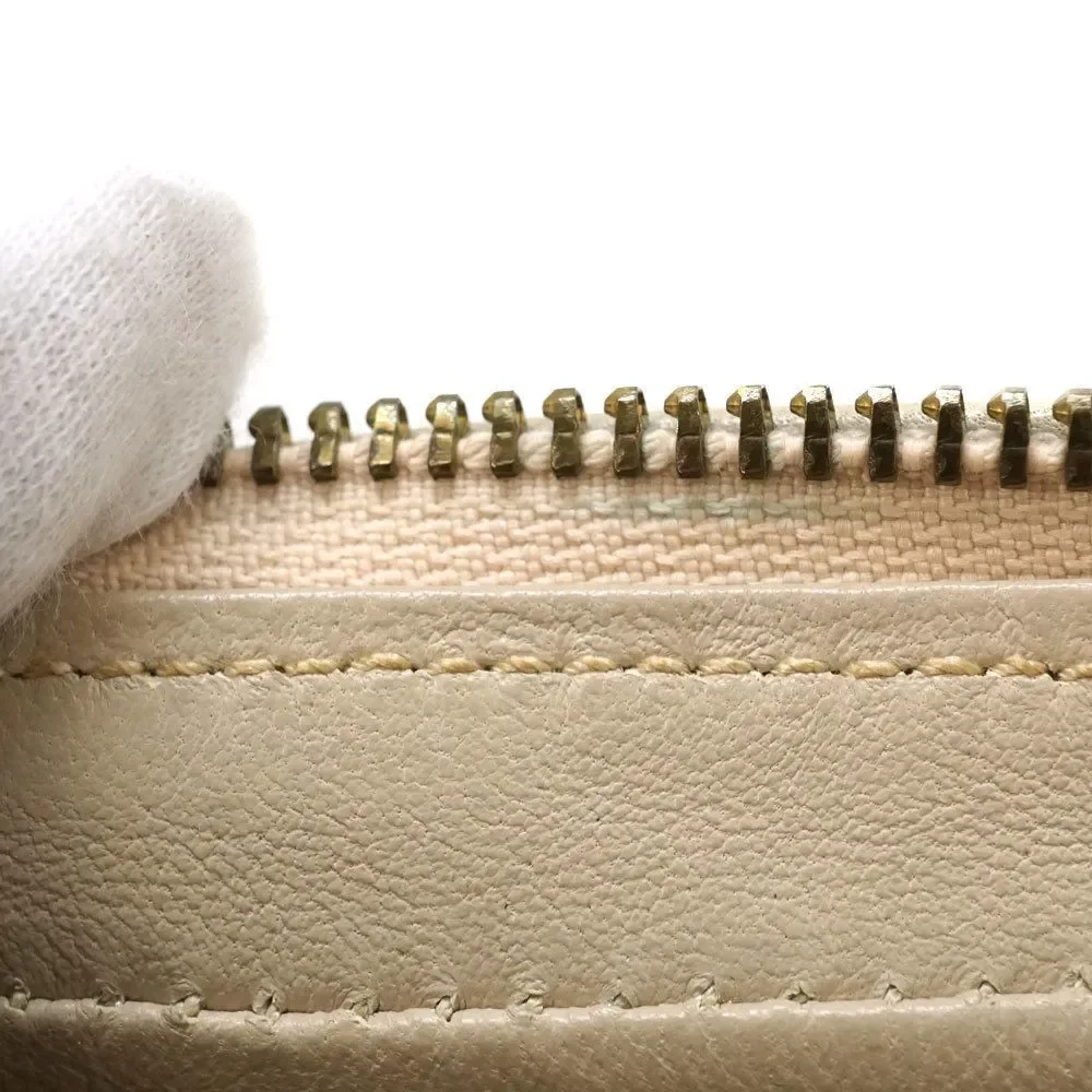 Chanel Beige Bag Chain Gold Metal Fittings